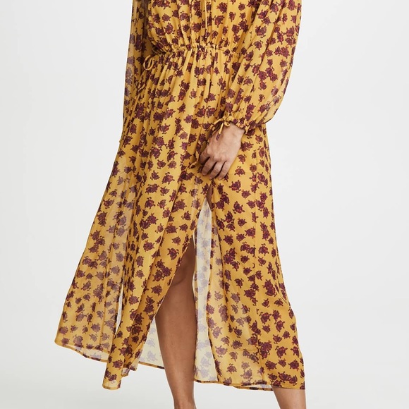 o.p.t Rhea yellow floral dress - Picture 2 of 2